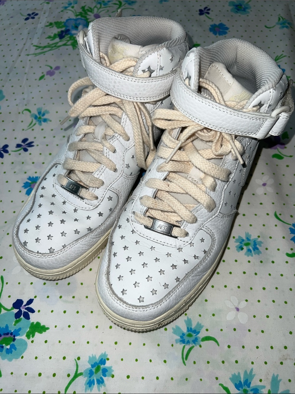 Nike Air Force 1 Mid Cut Out Stars Summit White - 8.5